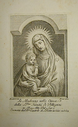 Bombelli P. La Madonna nella Chiesa della SS.ma Trinità  de Pellegrini 1792 Roma